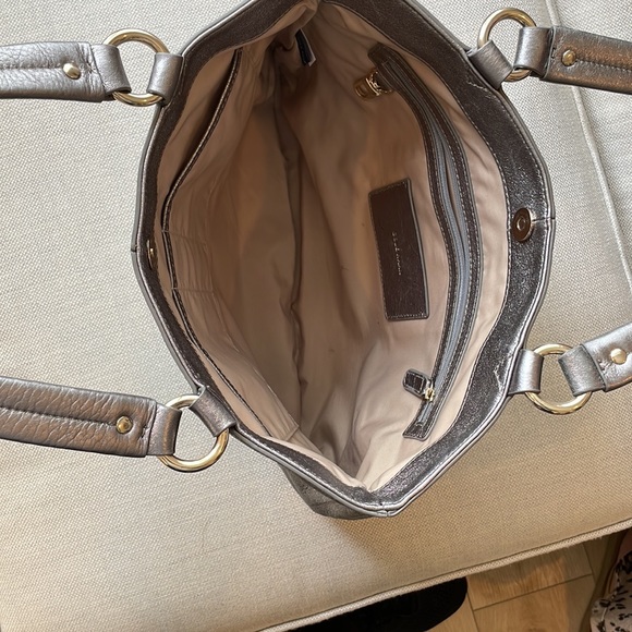 Cole Haan Silver Metallic Shoulder Bag - Picture 5 of 8